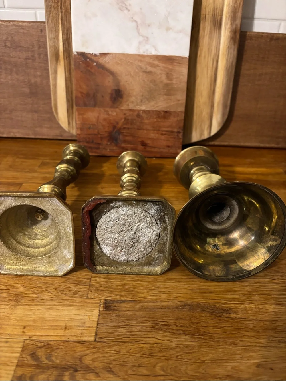 Brass Candlestick Set - Classic Gold Home Accent